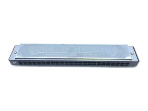 Swan 24 Holes Blues Jazz Music Key C # Tremolo Harmonica Harp Musical Instrument