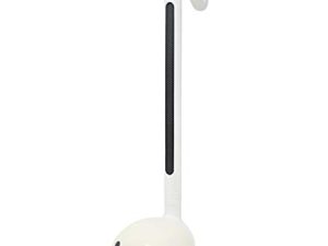 جهاز توليف الآلات الموسيقية الإلكترونية Cube Otamatone Techno الحساس للمس مع رابط موسيقى متصل بهاتف ذكي (طرفي iPhone و iPad iOS / Android) ، أبيض