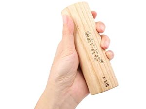 GECKO Maracas Sand Hammer Percussion Shaker Instrument ، Maracas خشبي طبيعي للبالغين ، يستخدم في العروض الحية والحفلات الموسيقية ، مناسب لعازفي الجيتار وعازفي الجيتار في كاهون