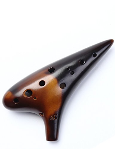 عطر أوكارينا "Joy of Wood Thrush" ذو 12 فتحة من الخزف المصنوع من السيراميك ألتو سي في حرفة رائعة (كهرمان مدخن) عطر أوكارينا "Joy of Wood Thrush" ذو 12 فتحة من الخزف المصنوع من السيراميك ألتو سي في حرفة رائعة (كهرمان مدخن)