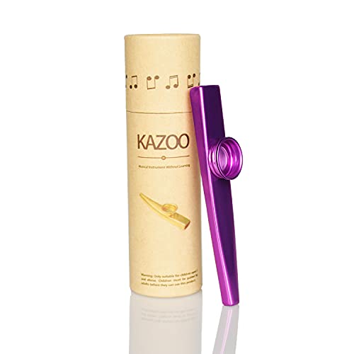 MOCOST Exquisite Kazoo ، أداة موسيقية صغيرة مع صندوق هدايا رائع ، تساعد في إنشاء الموسيقى بدون نظرية موسيقية ، ألعاب موسيقية تعليمية لترفيه الأطفال والكبار (أرجواني) MOCOST Exquisite Kazoo ، أداة موسيقية صغيرة مع صندوق هدايا رائع ، تساعد في إنشاء الموسيقى بدون نظرية موسيقية ، ألعاب موسيقية تعليمية لترفيه الأطفال والكبار (أرجواني)