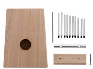 MILISTEN Kalimba Thumb Piano 10 Keys Mbira 10 Tone Finger Piano لتقوم بها بنفسك عدة آلات موسيقية أفريقية للمبتدئين والأطفال الكبار لوازم الرسم باليد