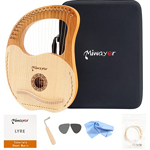 Miwayer Lyre Harp 7 ، 10 ، 16 ، 19 ، 21 أوتارًا آلة موسيقية ماهوجني بودي قيثارة خشب ريترو طوطم آلة وترية احترافية مع إكسسوارات وحقائب (خشب 21 أوتار قيثارة) Miwayer Lyre Harp 7 ، 10 ، 16 ، 19 ، 21 أوتارًا آلة موسيقية ماهوجني بودي قيثارة خشب ريترو طوطم آلة وترية احترافية مع إكسسوارات وحقائب (خشب 21 أوتار قيثارة)