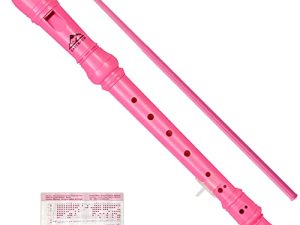 Eastrock Recorder Instrument German Style Soprano Recorder 3 قطع للمبتدئين مع قضيب التنظيف ، مخطط بالإصبع ، حقيبة التعبئة ، مسند الإبهام