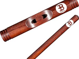 عصي الآلات الموسيقية من Meinl Percussion Red Finish African Select Hardwood Claves ، جسم مجوف - غير مصنوع في الصين - للعيش والاستوديو والفصول الدراسية ، ضمان لمدة عامين (CL3RW)