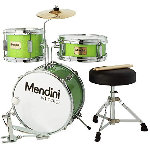 Mendini By Cecilio Kids Drum Set - مجموعة جونيور مع 4 طبول (باس ، توم ، كمين ، الصنج) ، أعواد الطبل ، عرش الطبل - مجموعات طبول للمبتدئين وآلات موسيقية Mendini By Cecilio Kids Drum Set - مجموعة جونيور مع 4 طبول (باس ، توم ، كمين ، الصنج) ، أعواد الطبل ، عرش الطبل - مجموعات طبول للمبتدئين وآلات موسيقية