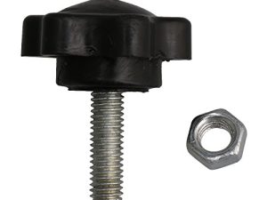 BQLZR 2.9x2.4cm أسود حامل الموسيقى مقبض تثبيت المسمار لأجزاء ملحقات الآلات الموسيقية