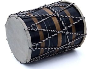 مجموعة طبلة طبلة شعبية كلاسيكية مصنوعة يدويًا من الجلد والخشب الهندي ، طبول قرع يدوية ، آلات موسيقية عالمية بنجابية دهول دولاك دولكي 8 × 6 بوصات أفكار هدايا عيد ميلاد ممتعة