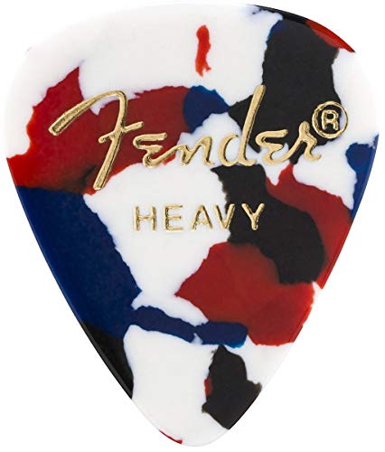 Fender Classic Cyluloid Guitar Picks 351 Shape، Confetti، Heavy، 12-Pack Fender Classic Cyluloid Guitar Picks 351 Shape، Confetti، Heavy، 12-Pack