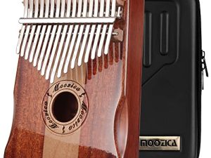 Moozica 17 Keys Kalimba Marimba ، Professional Thumb Piano Sanza Mbira الموسيقية هدية (Koa-K17SD)