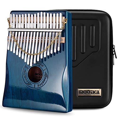 بيانو Moozica 17 مفتاحًا كاليمبا الإبهام ، خشب ماهوجني صلب احترافي Marimba Mbira مع طلاء البيانو هدية آلة موسيقية (Blue-K17BP) بيانو Moozica 17 مفتاحًا كاليمبا الإبهام ، خشب ماهوجني صلب احترافي Marimba Mbira مع طلاء البيانو هدية آلة موسيقية (Blue-K17BP)