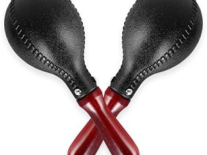 خشخيشات EASTROCK Maracas Shaker ، أداة مطرقة رملية إيقاعية يدوية مع أغطية بلاستيكية ABS ومقابض خشبية لحفلات العروض الحية وجلسات الحفلات الموسيقية والتسجيل