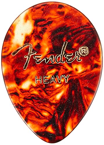 Fender Classic Celluloid Guitar Picks 354 Shape، Tortoise Shell، Heavy، 12-Pack Fender Classic Celluloid Guitar Picks 354 Shape، Tortoise Shell، Heavy، 12-Pack