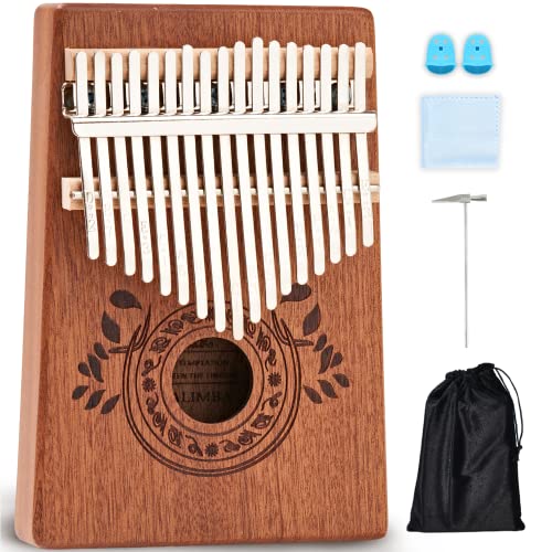 UNOKKI 17 Key Kalimba Thumb Piano للكبار والأطفال ؛ ماهوجني مبيرا (لون بني فاتح) ؛ مطرقة ضبط ، ملصقات مفاتيح بأغطية الأصابع ، والمزيد مشمول ؛ هدية عيد الميلاد تخزين ستوفير UNOKKI 17 Key Kalimba Thumb Piano للكبار والأطفال ؛ ماهوجني مبيرا (لون بني فاتح) ؛ مطرقة ضبط ، ملصقات مفاتيح بأغطية الأصابع ، والمزيد مشمول ؛ هدية عيد الميلاد تخزين ستوفير