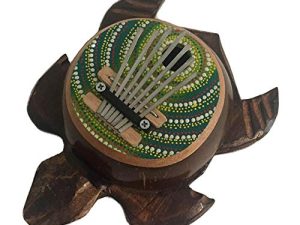 بيانو على شكل سلحفاة كاليمبا مبيرا الإبهام ، Kalima Percussion ، JIVE BRAND (سلحفاة - مرسومة)