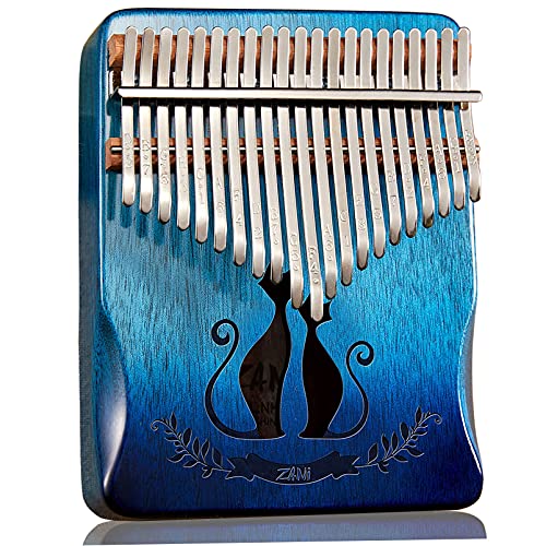 Lv Pets Kalimba 21 Key Thumb Piano Premium Mahogany Cat Lovers Pattern Finger Piano Hand Hold Mbira Portable الموسيقية هدية للأطفال الهواة والمبتدئين (التدرج الأزرق) Lv Pets Kalimba 21 Key Thumb Piano Premium Mahogany Cat Lovers Pattern Finger Piano Hand Hold Mbira Portable الموسيقية هدية للأطفال الهواة والمبتدئين (التدرج الأزرق)