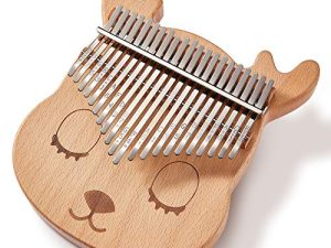 Byla Kalimba 21 Keys Play More Songs Solid Wood Mahogany Portable Thumb بيانو إصبع البيانو كاريكاتير لطيف Mbira Calimba Marimba آلات موسيقية للبالغين والأطفال والمبتدئين
