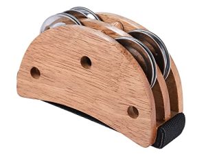 صندوق طبل بيضاوي الشكل من Heysland Burlywood ملحقات رفيق Cajon للقدم الدف لأدوات الإيقاع اليدوي